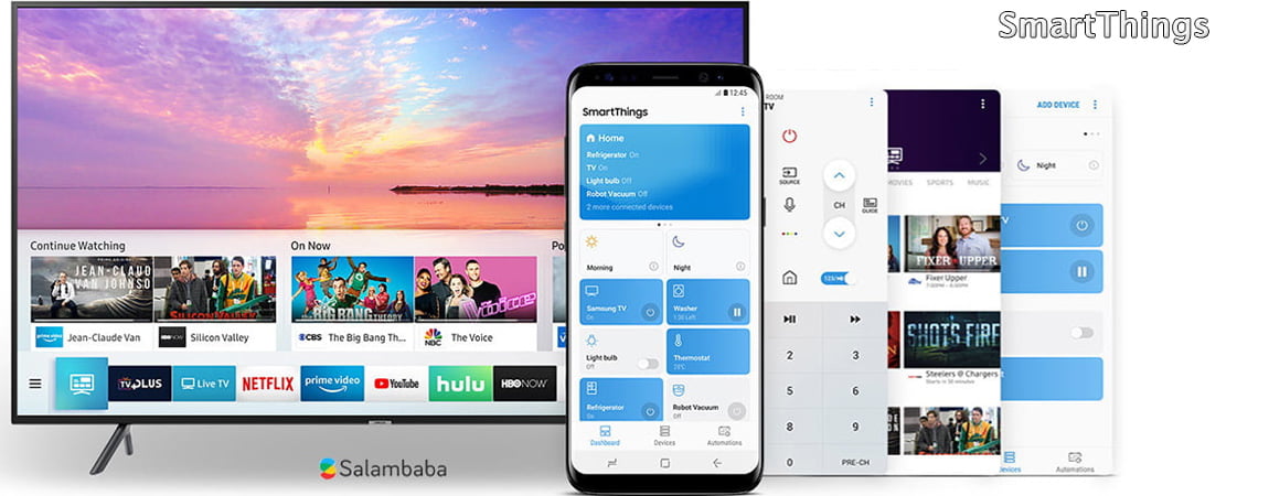 برنامه SmartThings تلویزیون سامسونگ RU7172